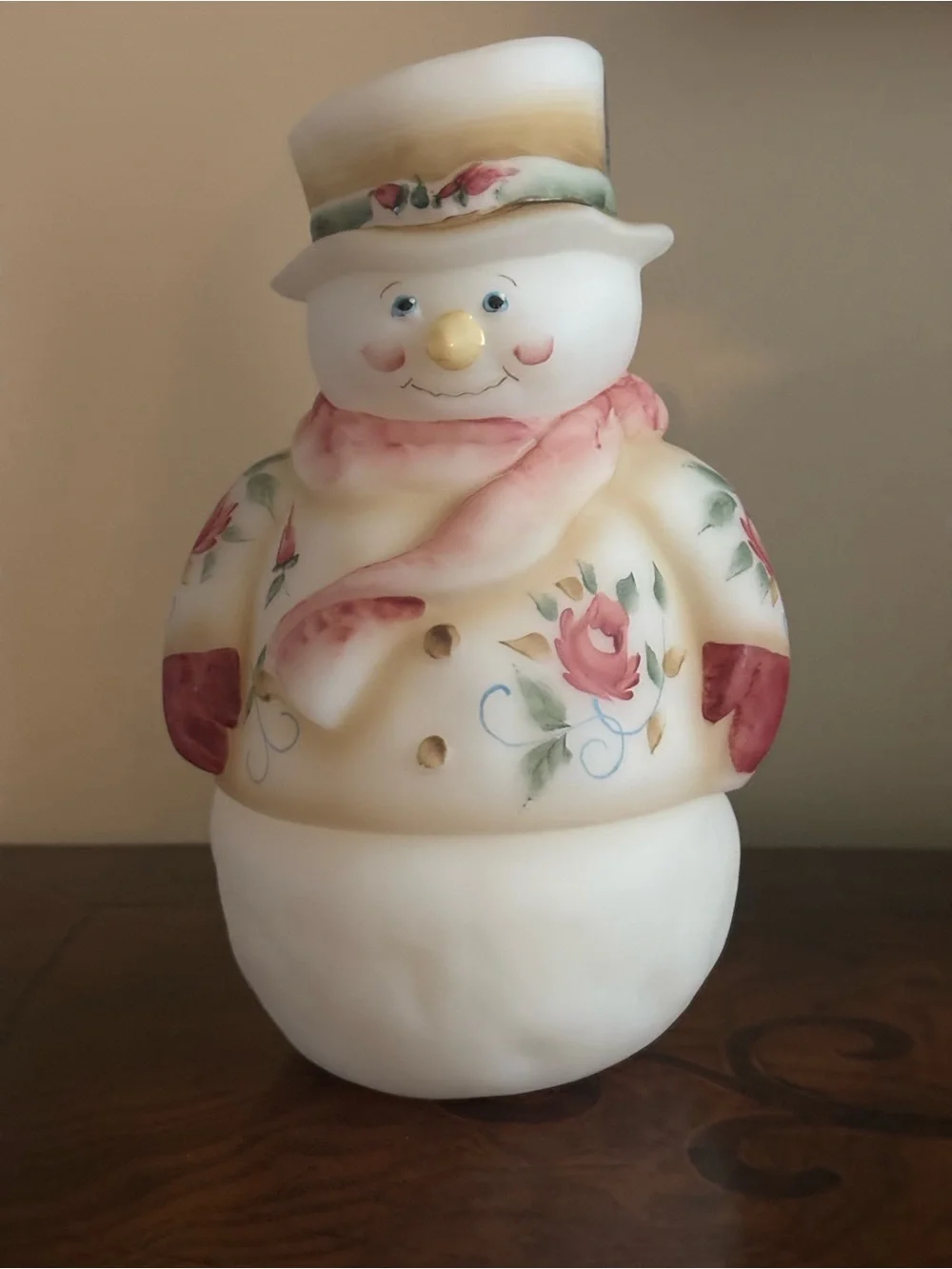 Fenton Snowman Fairy Light